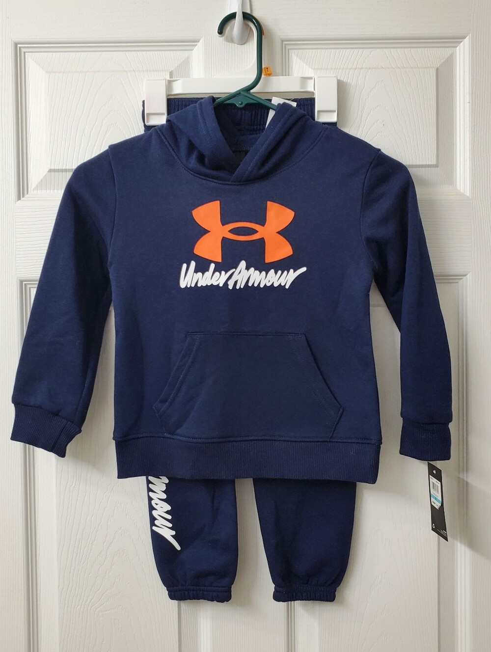 NWT Under Armour Hoodie & jogger Set Midnight Navy Boys Size 5